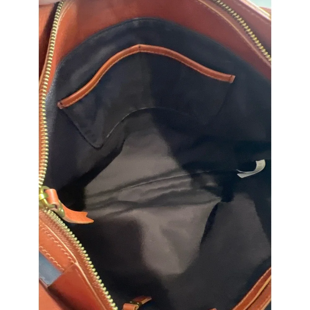 Madewell The Zip-Top Transport Carryall Transport Tote English Saddle Leather